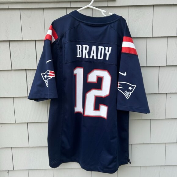 Tom Brady NFL Nike Jersey Patriots Football size Large ColorBlock - Picture 1 of 3